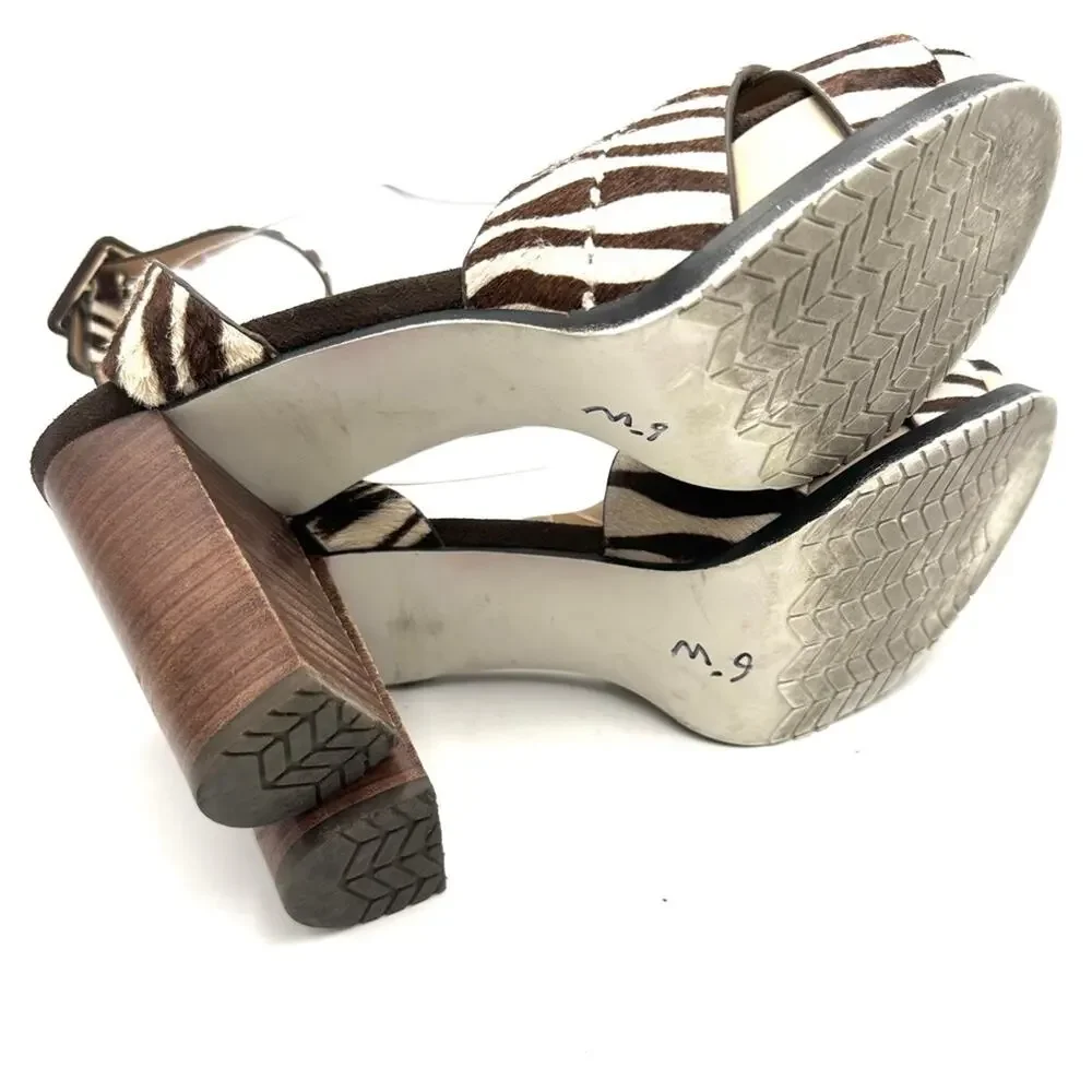 NAKED FEET CIRO in WHITE women's Heeled Sandals - SIZE 8.5